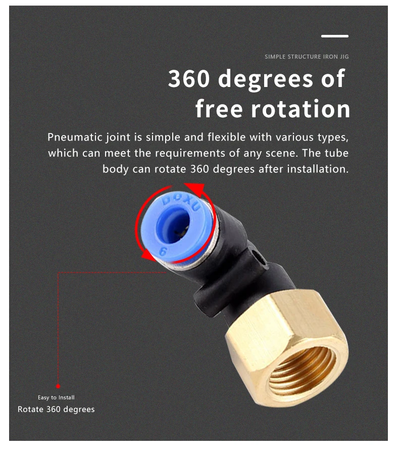 Pneumatic Air Connector Fitting PC/PCF/SL/PB/PX/PL 10mm 12mm 14mm 16 Thread M5 3/4" 1 2 way Hose Fittings Pipe Quick Connectors - Image 3