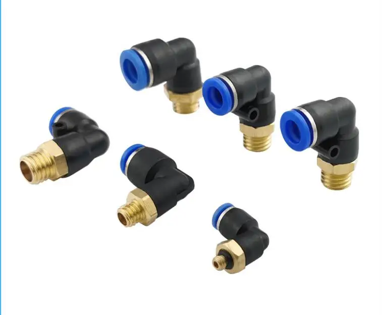 1Pcs of PL8-03 , 3/8" Male Thread to 8mm Elbow Pneumatic Connector pneumatic fittings - Image 2