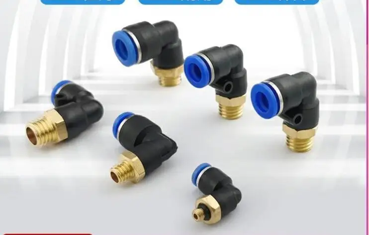 1Pcs of PL8-03 , 3/8" Male Thread to 8mm Elbow Pneumatic Connector pneumatic fittings - Image 3