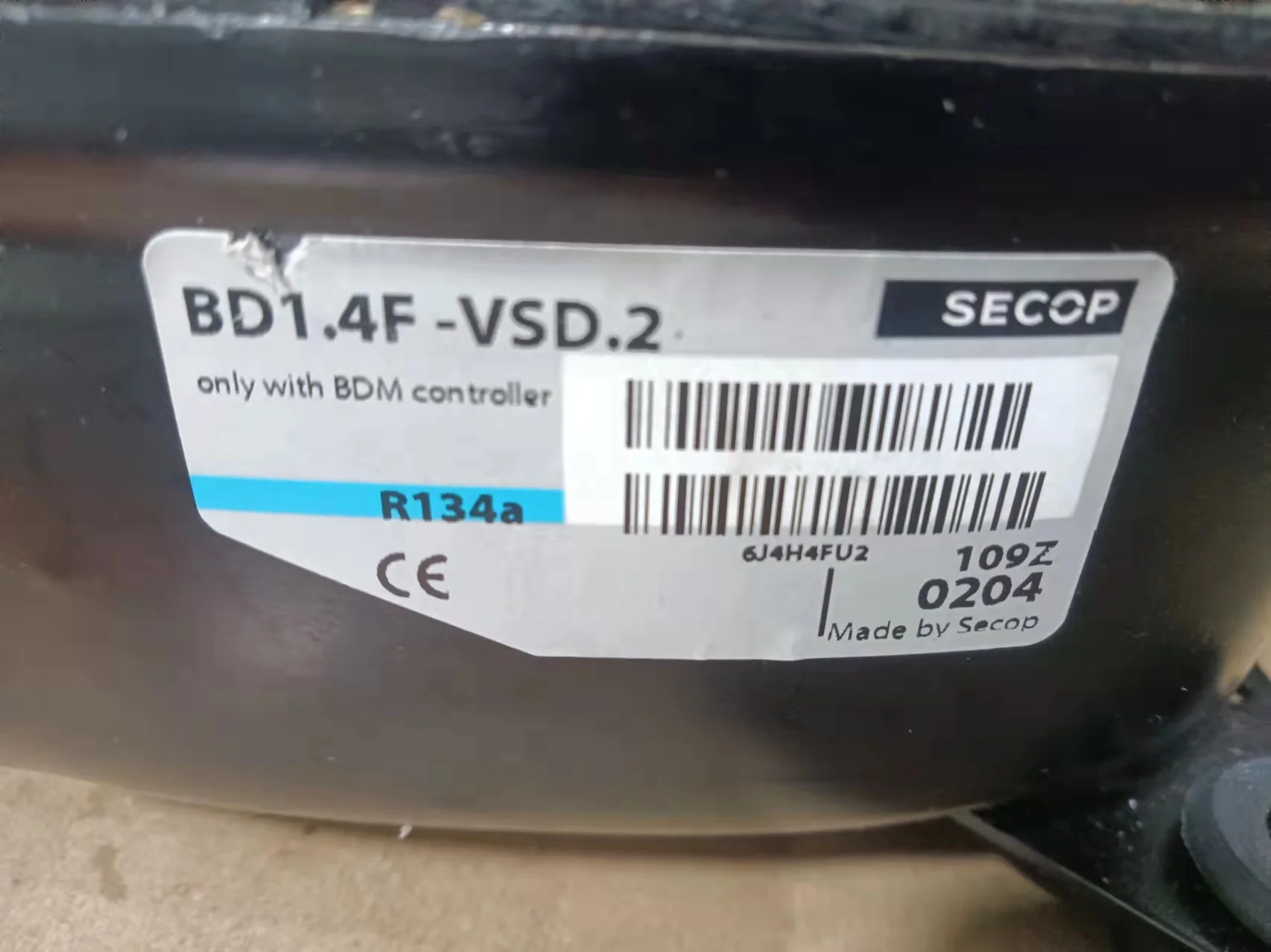 SECOP Danfoss DC12/24V DC Variable Frequency Compressor BD1.4F-VSD.2 BD35F-HD - Image 3