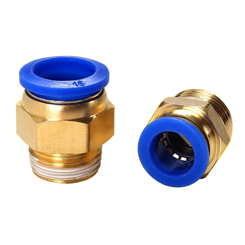 20/50PCS Pneumatic Air Connector Fitting PC 4mm 6mm 8mm 10mm 12mm Thread 1/8" 1/4" 3/8" 1/2" Hose Fittings Pipe Quick Connectors - Image 2